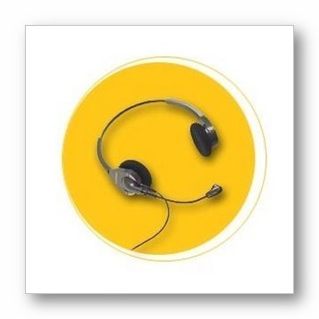 Plantronics H101NM12 Encore Binaural Headset W/Noise Canceling Microphone & Vista Amp