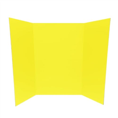 Yellow/Kraft Tri-Fold Project Board, 36″x48″, 12/case by Royal Brites