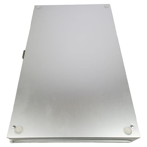 Posse Box - Side-Opening Dual Compartment Clipboard PB-37S-S · Anodized Aluminum Silver · 14" x 9" x 1-1/2" · Storage Organizer