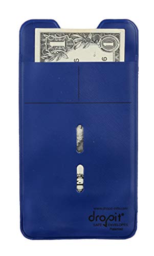 UBICON Reusable Vinyl Safe Deposit Envelope, Blue, Size 100