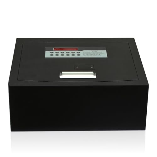 XRRJFYH Hotel Safe Box Small Floor Safe Security Box with Digital Code Hidden Safebox with Key Lockbox(40x35x14.5cm/16x14x5.7in)