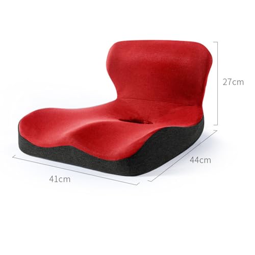 Memory Foam Sit Bone Relief Cushion, Lift HIPS Up Seat Back Cushion for Butt, Lower Back, Hamstrings, HIPS, Ischial Tuberosity for Home and Office Men and Women
