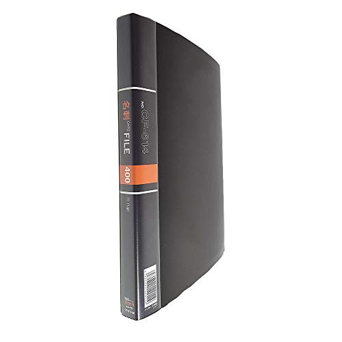Collect CF-614-BK Business Card File, Black, A4 Size