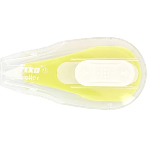 Fixo Roller - 12 Pack Retractable Left Handed Correction Tape Front Application 6m x 5mm Allows Instant Writing, Perfect School and Office Supplies for Correcting Paper Errors