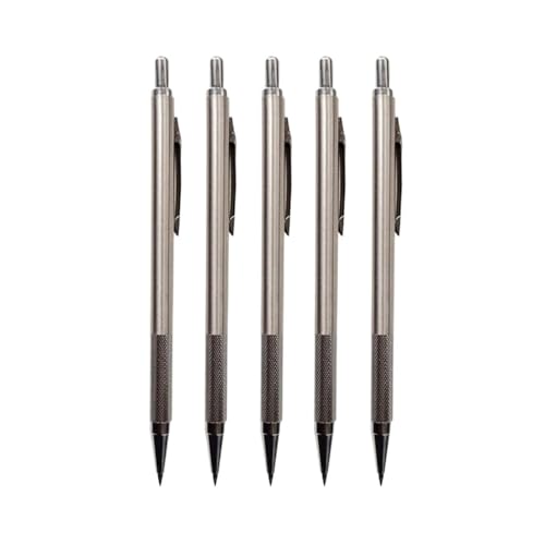 YWMLFZ Stainless Steel Mechanical Automatic Pencil HB for Writing and Drawing Propelling Students(0.7mm)