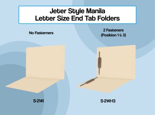 Manila File Folders, Doctor Stuff, Letter Size Reinforced Jeter Style End Tab Folder with Printed Tic Marks, 11 pt Manila Stock, Carton of 250