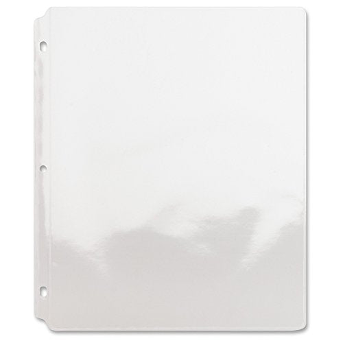 Sheet Protectors, Heavy-Duty, Top Ld, 11"x8-1/2", 50 per Box Type: Clear