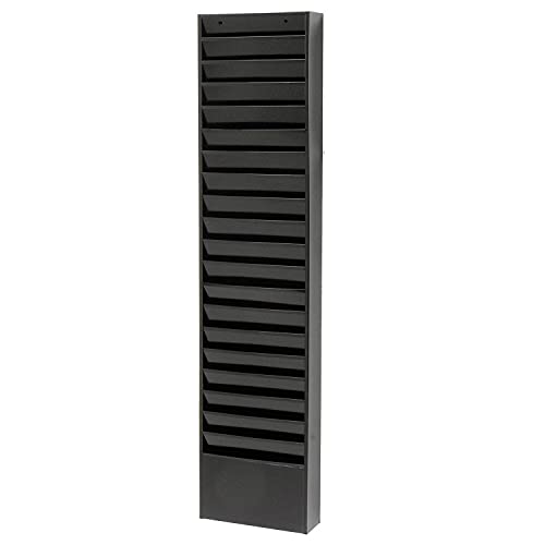 Global Industrial Steel Medical Chart Hanging Wall File Holder, 20 Pockets
