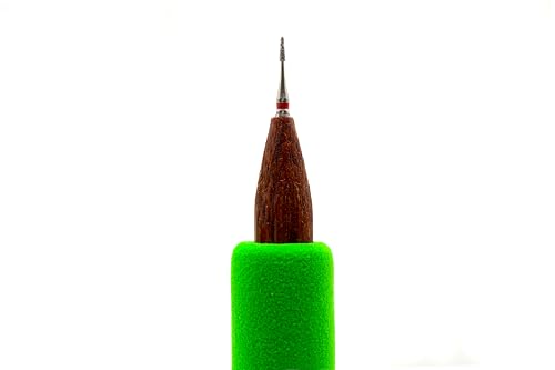 The Original DiamondCore Tools L1 Diamond Sgraffito Stylus Tool, Needle & 1 mm Ball Tip Pottery Carving Tool for Fine Lines, Clay Sgraffito, Ceramic Detail Work, and Cleanup
