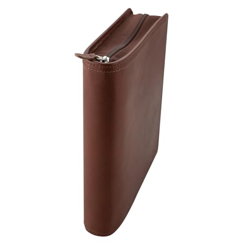 FranklinCovey - Rylan Ring-Bound Binder for FranklinCovey Planners | Leather - Zipper Binder (Classic, Chestnut)