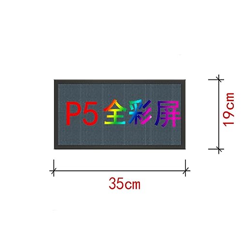 MekUk LED Sign Board Scrolling Message P5 Full Color LED Display Board for Business Advertising, Programmable Scrolling Message Light Signs for Store, Car, Business, Promotion (Color : Multi-Colored