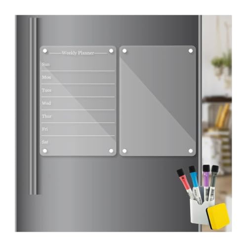 Magnetic Boards Fridge Calendar Planning Blank Board Dry Erase Calendar