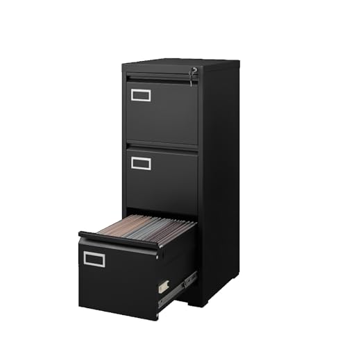 Hassyee Multiple Drawer Vertical File Cabinet with Lock,Filing Cabinet, Metal Filing Cabinet for Home Office Organizer Storage Cabinet Letter Size/A4/Legal File (4 Drawer)