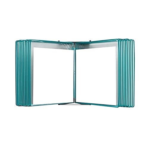 KGDJBGSE Wall Mounted File Folder Holder, Hanging Organizer for A4 Documents, 20 Sleeves Red(Green)