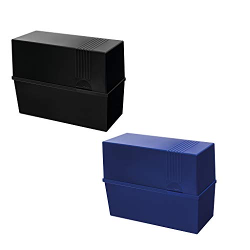 Herlitz 50028191 Index Card Box A5 Empty Assorted Colours - No Choice of Colours Available!