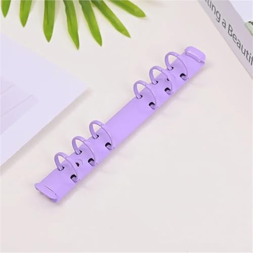 A5 ring binder Ring Binder Mechanism 6 Pieces A6 Loose Leaf Hole Metal Binding Clip Office Stationery DIY Accessories(A6-20mm-gold)
