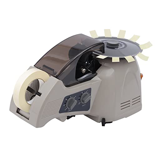 Automatic Carousel Tape Dispenser Multi-User Desktop Tape Cutter for Packaging Shipping Station Industrial Heavy Duty Tape Holder Dispensing Tool for Office Warehouse Workgroup Use