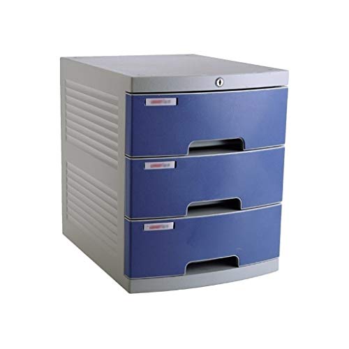 SDVantage Flat File Cabinet, Large 3-Layer Drawer Storage Organization, with Lock/Blank Label,Suitable for Office Supplies