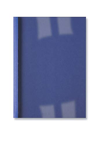 GBC LinenWeave Thermal Binding Covers, 3mm, 30 Sheet Capacity, A4, Blue, Pack of 100, IB386619