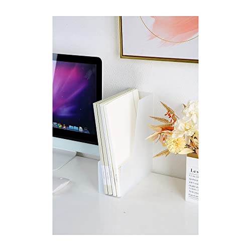 YBM Home Vertical File Bins Organizer Open Front Design for Easy Access to Files, Documents, and Magazines, Ideal for Home Office, Work Desktops, or School, Medium, 1260-3