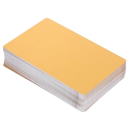 200pcs Blank Aluminum Business Cards Engraving DIY Metal Name Cards Gold 8.6x5.4cm