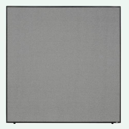 GLOBAL INDUSTRIAL 48-1/4 inchW x 72 inchH Office Partition Panel, Gray