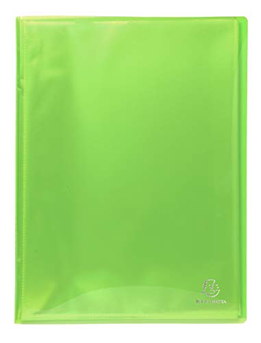 Exacompta Iderama Semi-Rigid PP Display Book, A4, 100 Pockets - Assorted Colours, Pack of 8