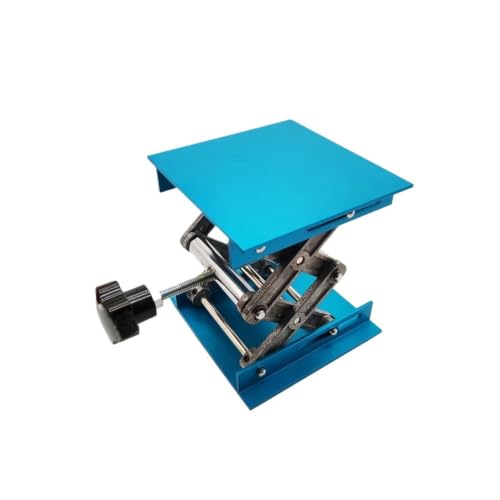 Mini Lifting Table 1pcs Lift Table Lab Plate Jack Scissor Stand Platform Router Workbench Laboratory Carpentry Tools(Stainless Steel)