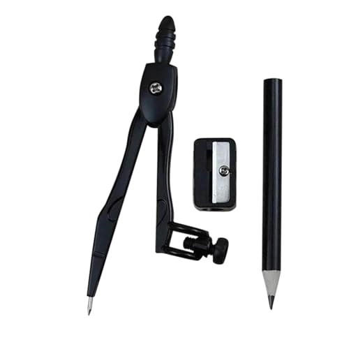 MENGKK Drafting Compasses Compass Geometry Set Pen Compass Writing Drawing Tools School Office Stationery