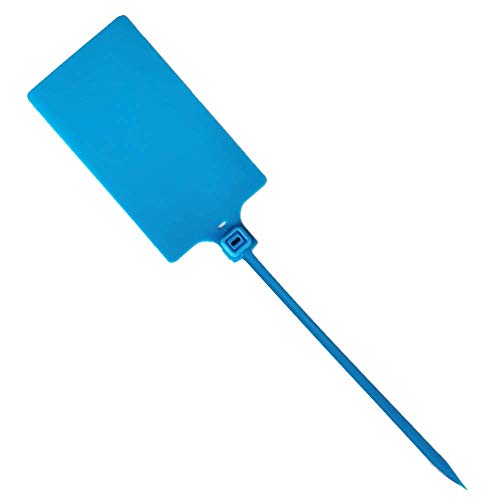 Plastic Seals Shipping Tags Logistics Use Big Sign Tie Large Label Tie, 255 mm Total Length, Package of 100 pcs (Blue)