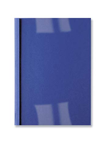 GBC LeatherGrain Thermal Binding Covers, 1.5 mm, 15 Sheet Capacity, A4, Royal Blue, Pack of 100, IB451003