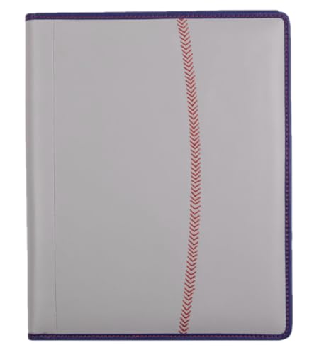 Rawlings | Baseball Stitch Padfolio Organizer | Interview Resume Folder + Business Card Holder | Multiple Colors