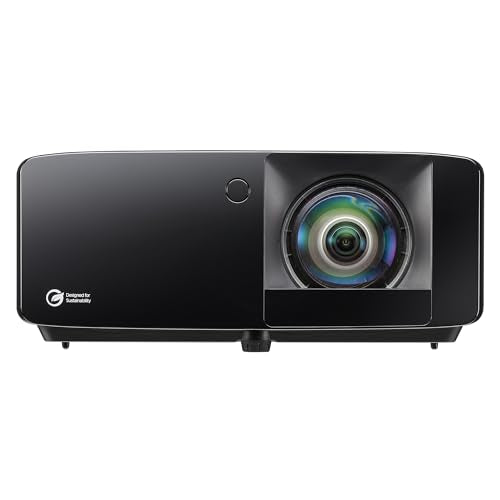 Optoma GT2300HDR - Full HD 1080p, 3,600 Lumens, Short Throw, Laser, Low Input Lag Gaming, Golf Simulation Ready Projector