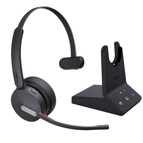 Yealink WH64 Mono Wireless Headset with Mic, Dual Mode DECT & Bluetooth