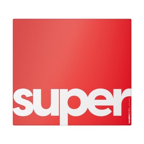 Pulsar Gaming Gears Superglide Glass Pad v3 Glass Mouse Pad, XLE, Red