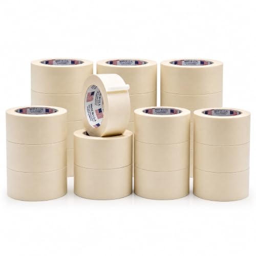WOD MT5 Masking Tape 2 Inch for General Purpose/Painting - Case of 24 Rolls - 60 Yards per roll