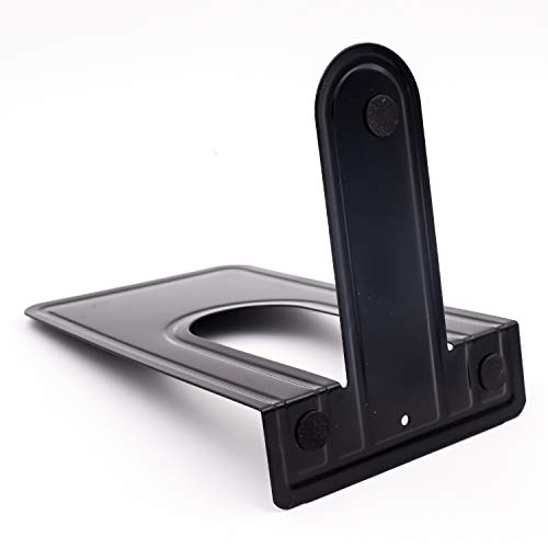 8 Pairs 16 Pieces 8.3 x 5.1 x 6.5 Inch Metal Bookends, KINJOEK Heavy Duty Book Support with Anti Slip Pads for Books, Magazines, DVDs, Perfect for Home, Office, School, Library, Black