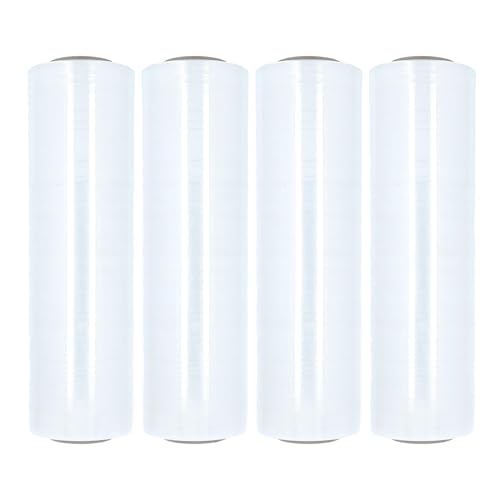 PSBM Cast Hand Plastic Stretch Wrap/Shrink Film 18" x 2000 Ft 60 GA 4 Rolls