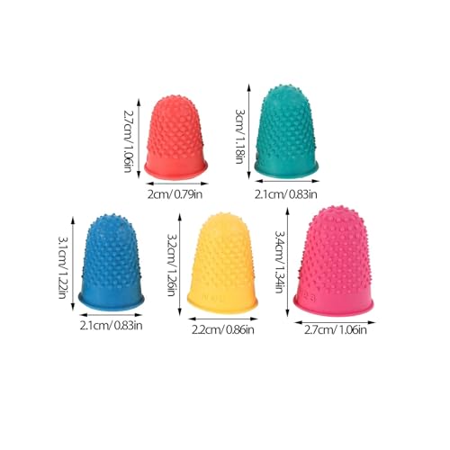 Rubber Fingers Tips 20pcs Rubber Finger Protectors, Non-Slip Reusable for Household & Gaming