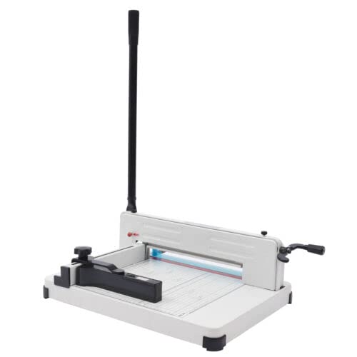 WUSILILU Paper Cutter, A4, B5, A5, B6, B7 Manual Thick Guillotine Paper Trimmer 400 Sheets Cutting Cardstock Trimmer Metal for Printing Houses, Institutions, Colleges, Libraries, Reference Rooms
