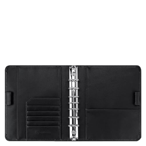 FranklinCovey - Franklin Ring-Bound Binder for FranklinCovey Planners | Leather Open Binder (Classic, Black)