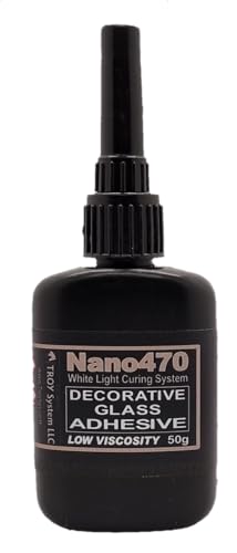 Dulles Glass Nano 470. Clear Glue, 50g (Pack of 1) - Super Strength - Fast Setting for Projects and Repairs, Glass and Metal - Decorative