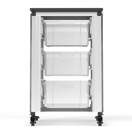 LUXOR MBS-STR-11-3L Modular Classroom Storage Cabinet - Single Module with 3 Large Bins