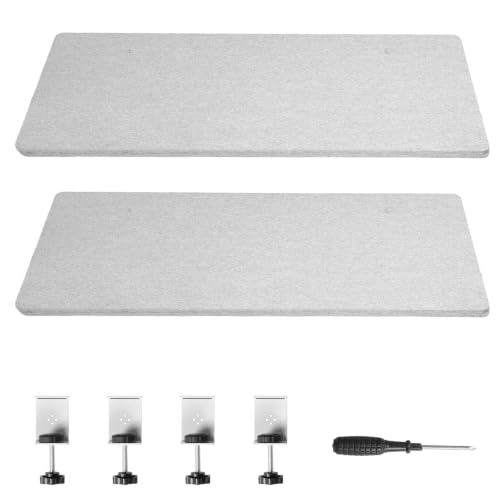 Generic 2 Pack Clamp-on Cubicle Partition Panel 61 x 24 Inch with 4 C-Type
