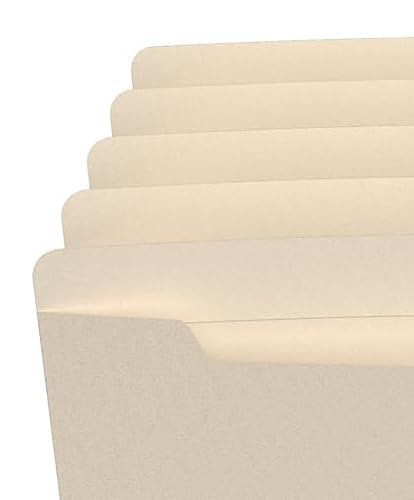 Staples Manila File Jackets, Letter, Flat, Reinforced Tab, 100/Carton
