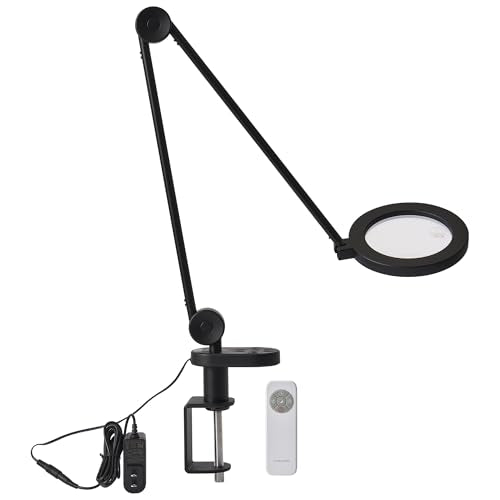 cogylight LED Desk lamp with Clamp, Magnifying Glass