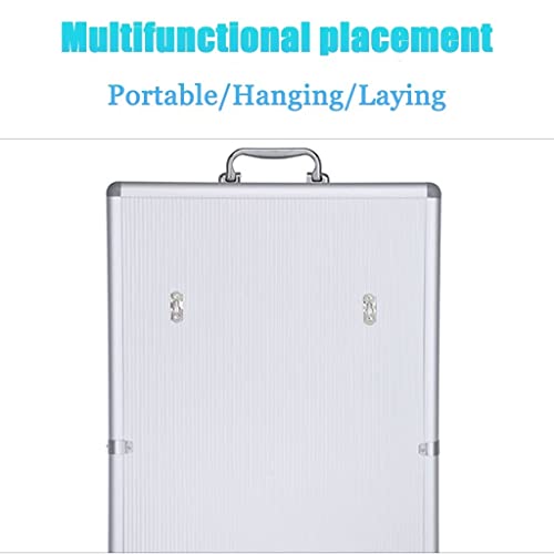 12/24/36 Slots Aluminum Alloy Pocket Chart Storage Cabinet for Cell Phones Wall-Mounted Cell Phone Locker Box with A LockedCan Be Carried by Hand for Office Classroom (Color : Silver, Size : 36)