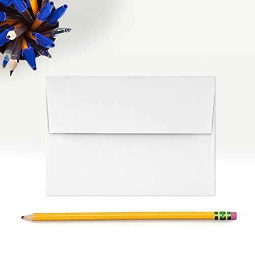 LUXPaper 4Bar A1 Invitation Envelopes | Peel & Press | 3 5/8" x 5 1/8" | White | 80lb. Text | 100% Recycled | 1,000 Qty