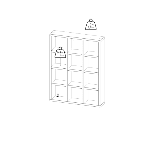 Tvilum 12 Cubby Wall Organizer