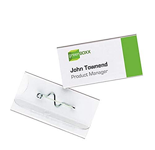 Durable Name Badges with Pin 30 x 60 mm Ref 8006 (Pack of 100)